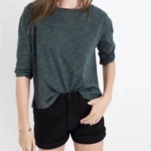 Madewell size medium green top nwot